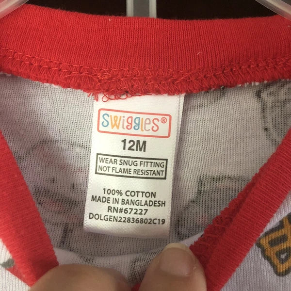 Swiggles Boys Sports Theme Emoji Pajama Sets Snug Fit Long Sleeve/Pants CR-27-28