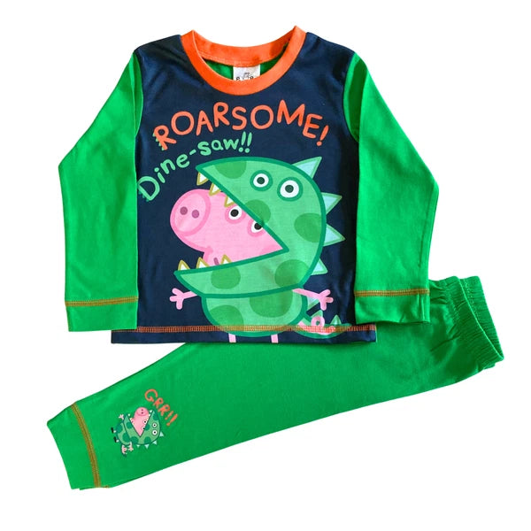 Boys Peppa Pig George pyjamas, long pj's, character nightwear  18mths - 5yrs