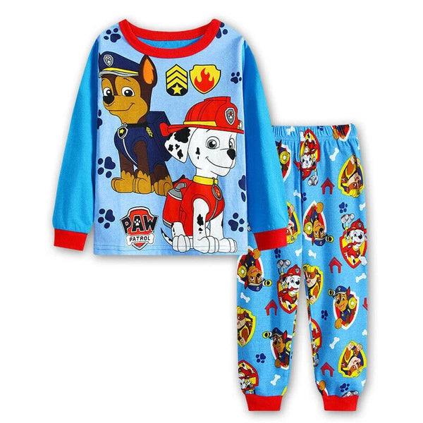 2Pcs Kids Boys Girls Super Mario Long Sleeve Pyjamas Set T-Shirt Shorts Age 1-7Y