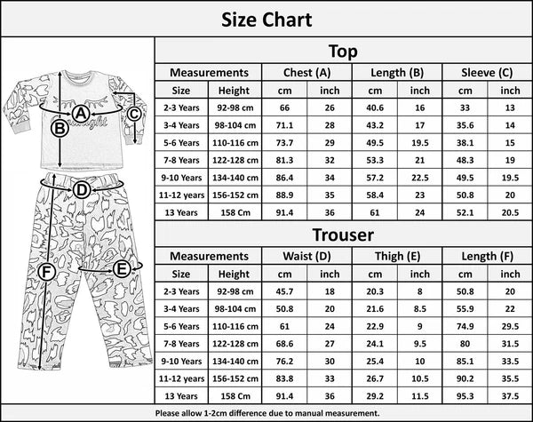 A2Z 4 Kids Girls Pyjamas Traditional PJS Pyjama Long Sleeve Sleepwear Sets