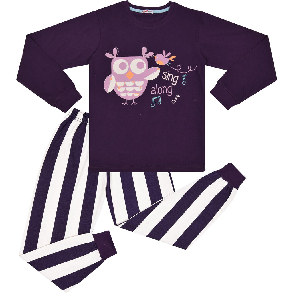 A2Z 4 Kids Girls Pyjamas Traditional PJS Pyjama Long Sleeve Sleepwear Sets