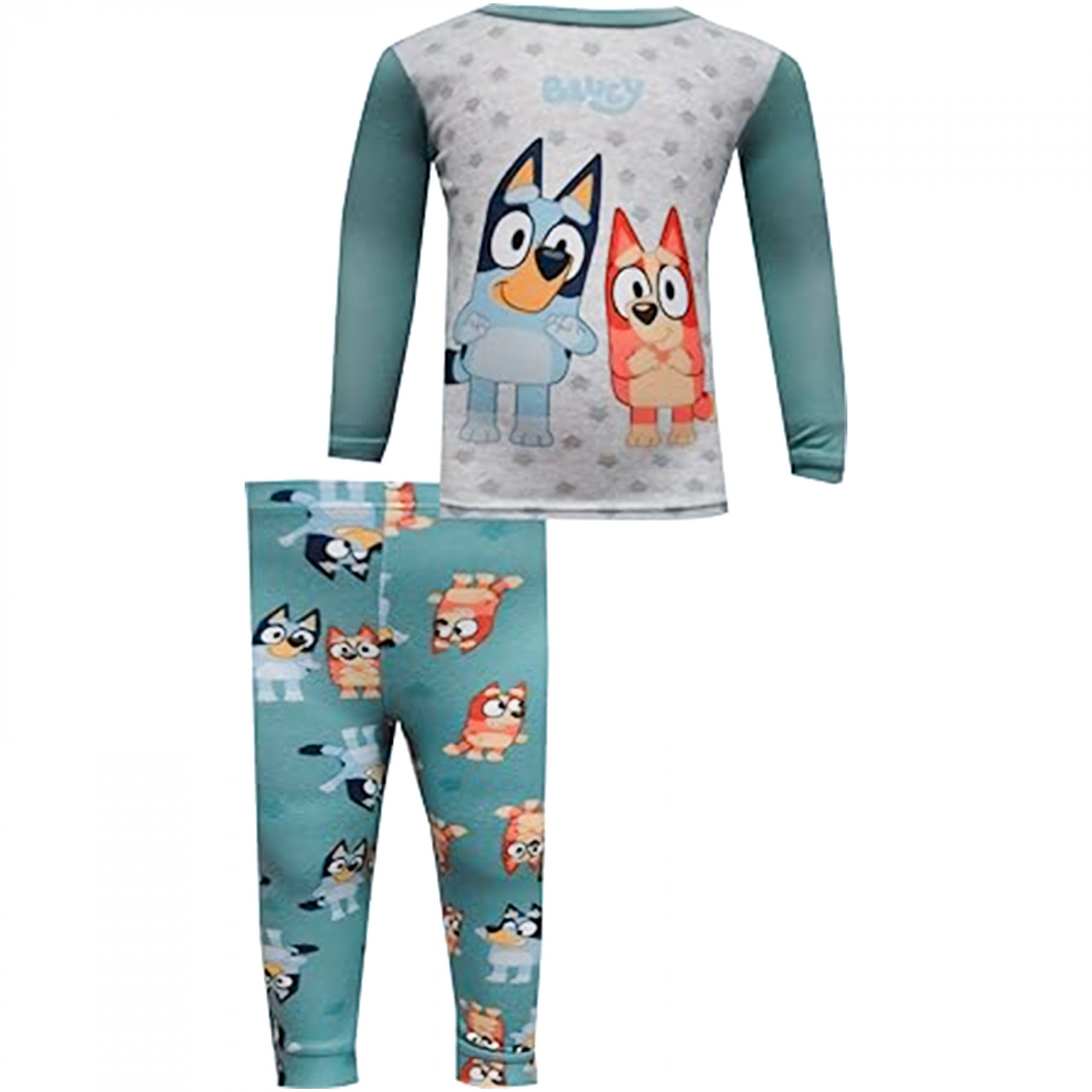 Bluey Polka Dot Toddler 2-Piece Pajamas Set Blue