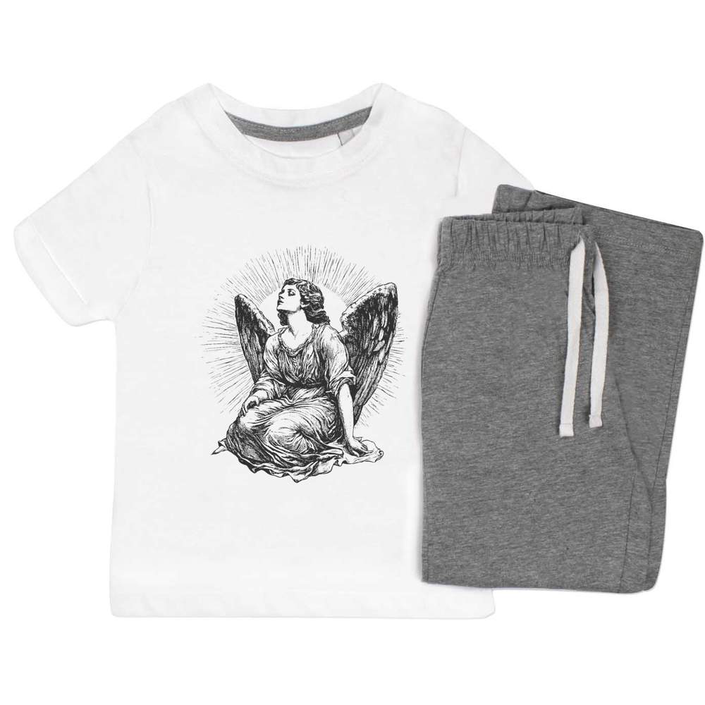 'Angel Sitting' Kids Nightwear / Pyjama Set (KP049221)
