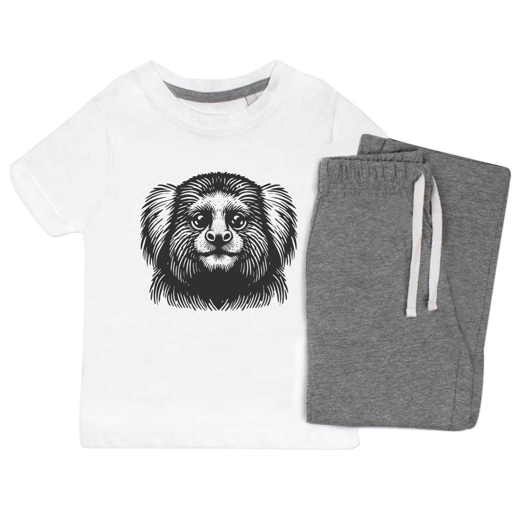 'Marmoset Monkey' Kids Nightwear / Pyjama Set (KP053741)