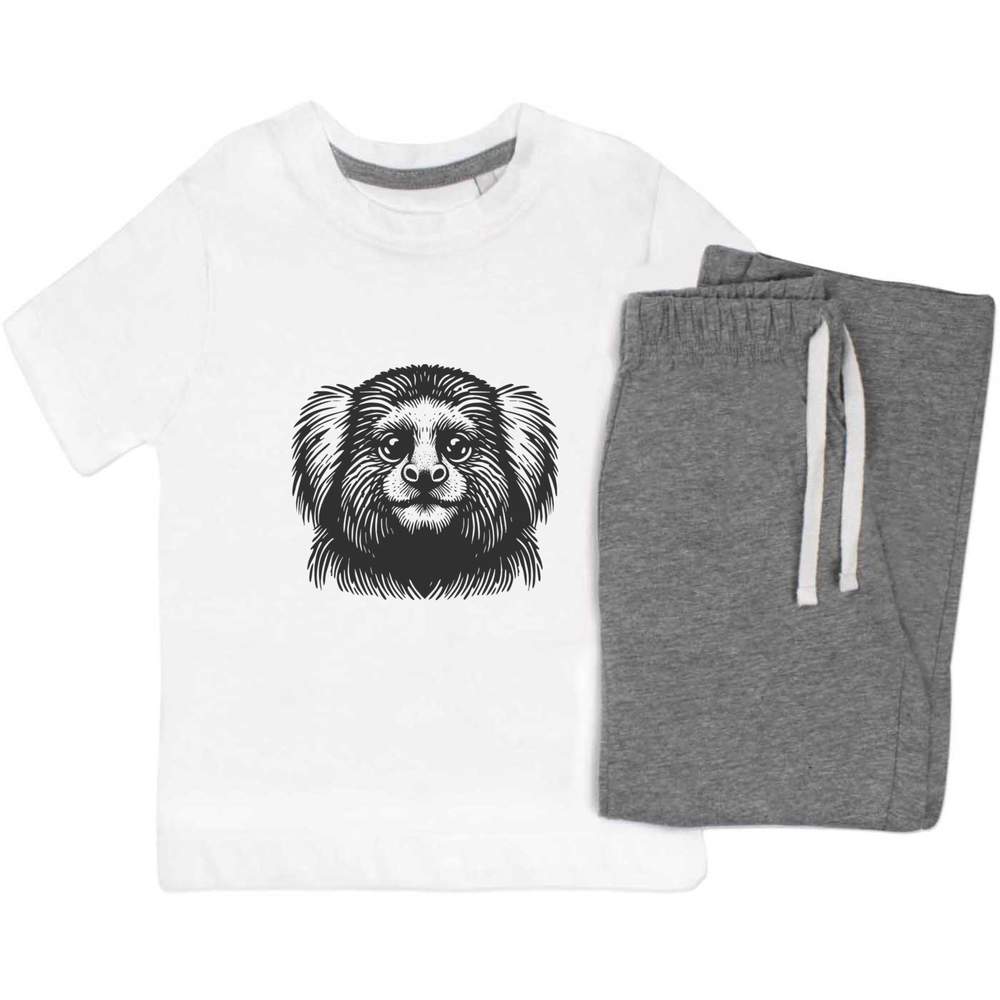 'Marmoset Monkey' Kids Nightwear / Pyjama Set (KP053741)