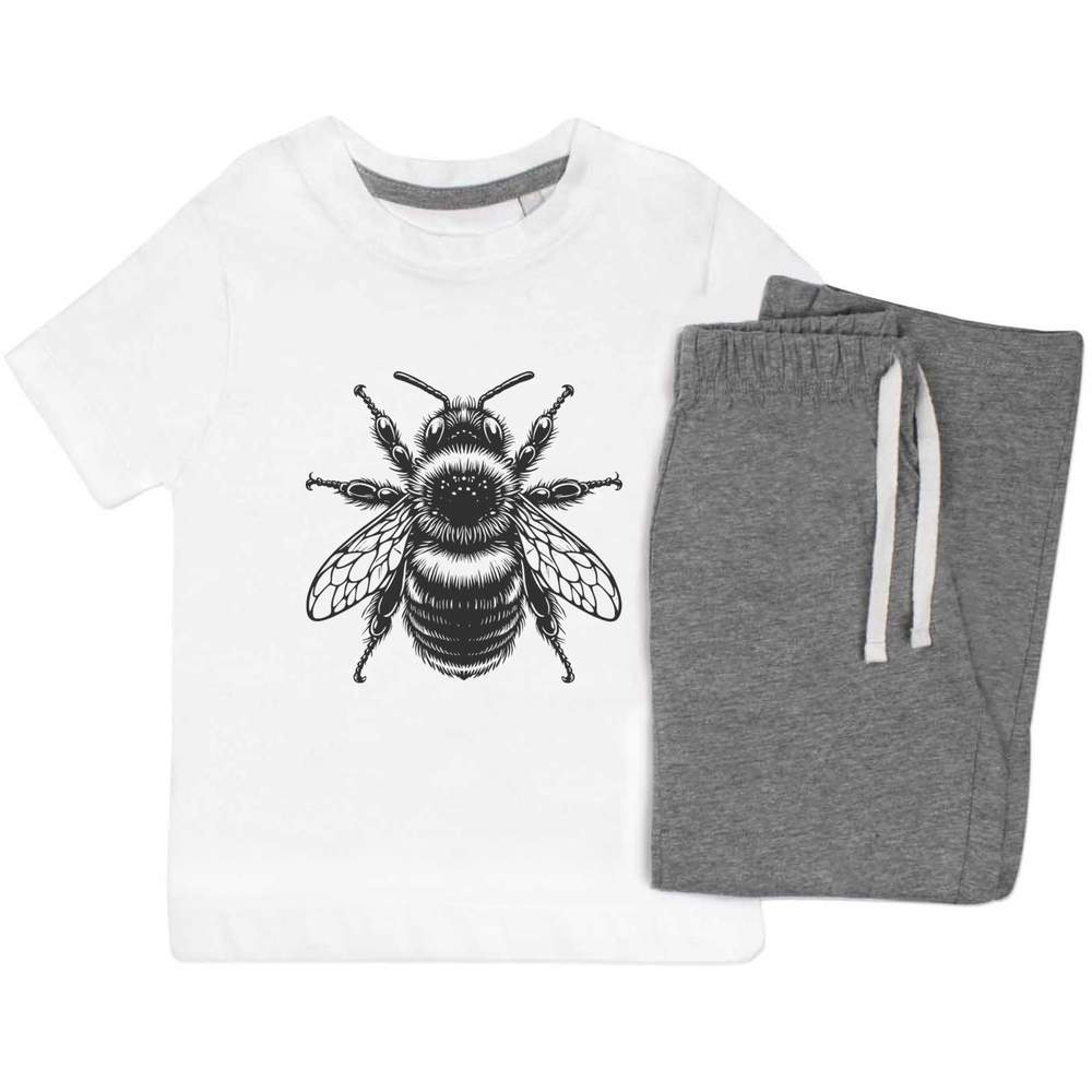 'Bumblebee Resting' Kids Nightwear / Pyjama Set (KP054859)