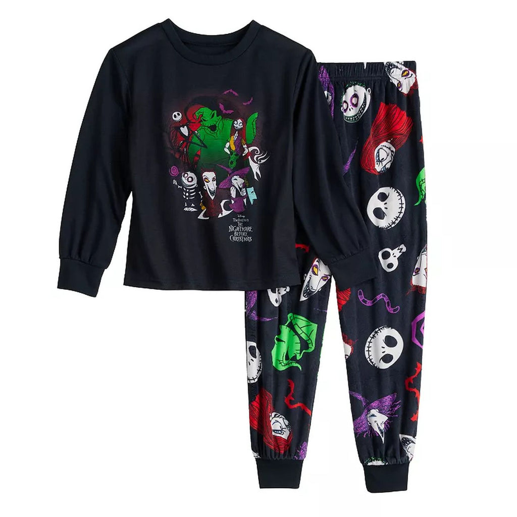 Nightmare Before Christmas Jack, Sally and Zero Kids Character Pajama Set