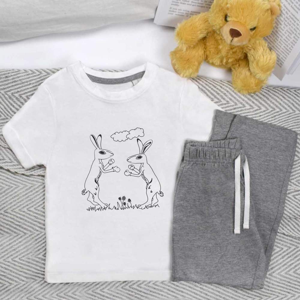 'March Hares' Kids Nightwear / Pyjama Set (KP044928)