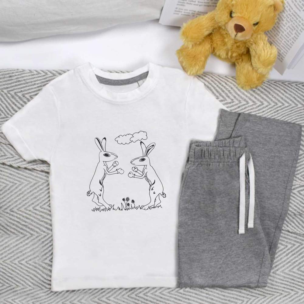 'March Hares' Kids Nightwear / Pyjama Set (KP044928)