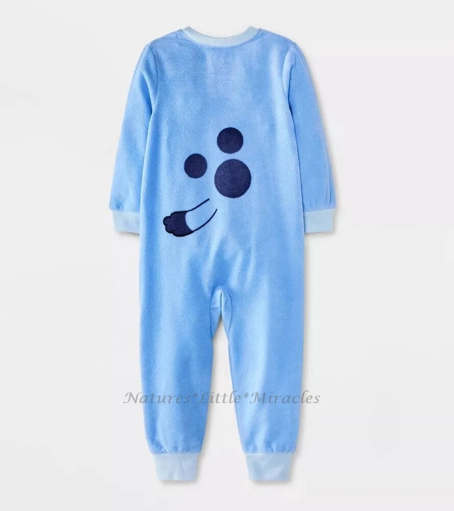 Bluey Pajamas Boys Girl Union Suit Costume Toddler 2 3 One Piece Blanket Sleeper