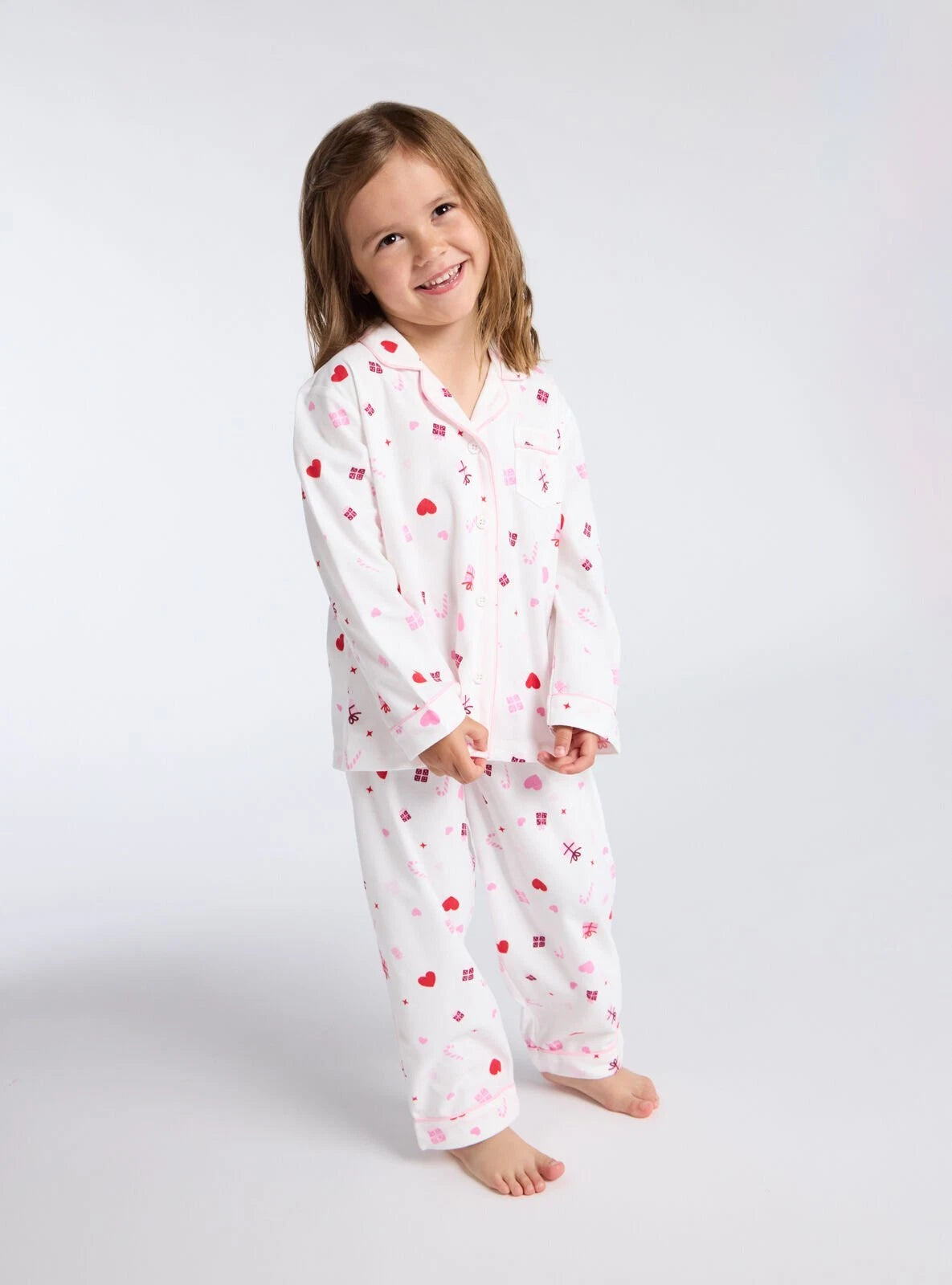 Boux Avenue Pyjama Set Girls Present Fleece Kids Cute Nightwear PJ with Bag