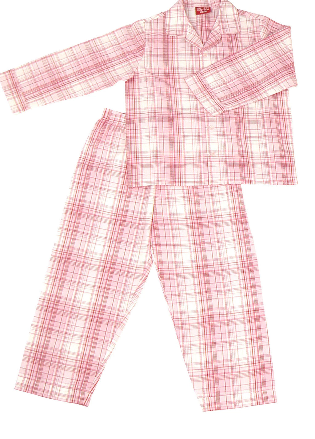 PYJAMA SUIT PINK CHECKS 100% COTTON 3-10 yrs
