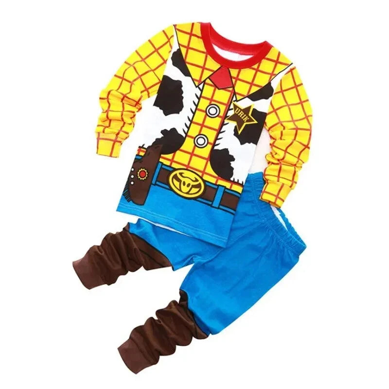 Children Costumes Cosplay Costume Sweatshirt and Pants Baby Pajama Set 2-piece