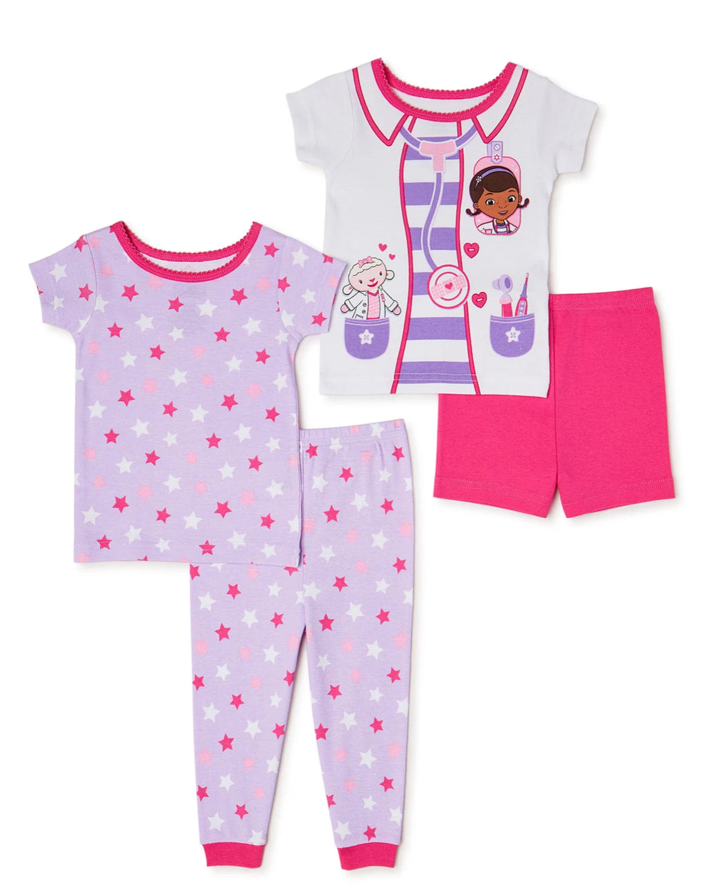 Doc McStuffins Toddler Girls Pajamas 2 PAIRS NWT Cotton 12 18 2 3 4 T SNUG FIT