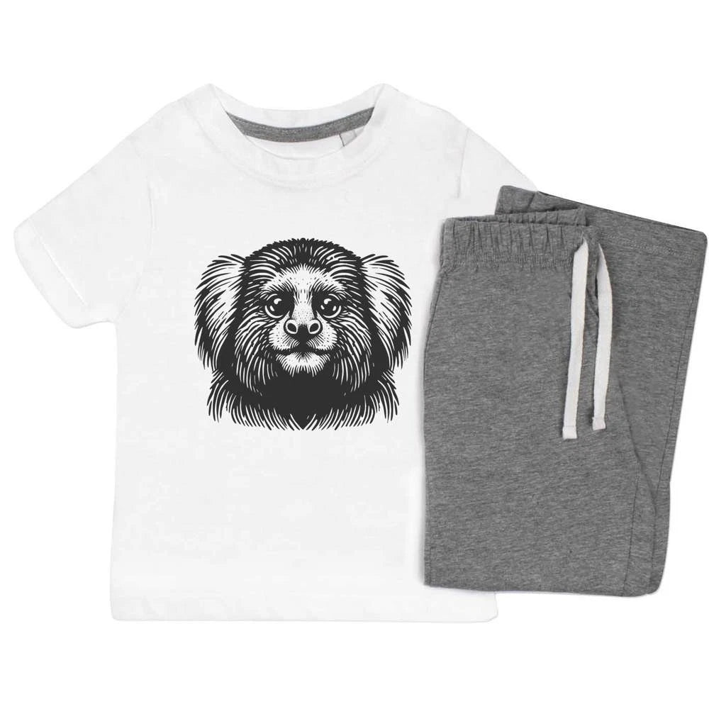 'Marmoset Monkey' Kids Nightwear / Pyjama Set (KP053741)