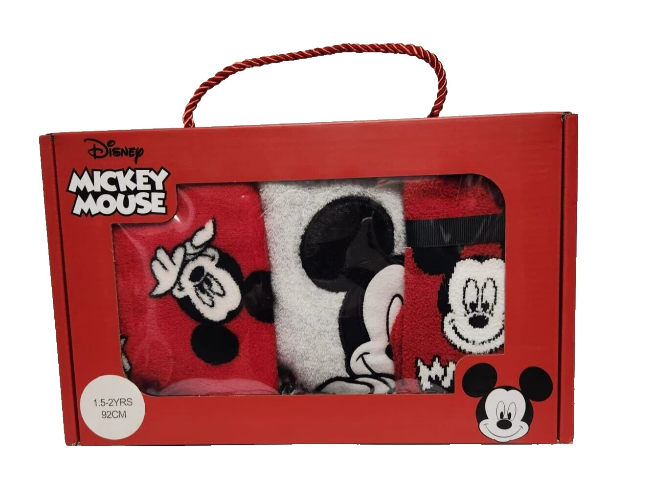 Disney Mickey Mouse Boys' Pyjama Set with Socks Comfortable Sleepwear