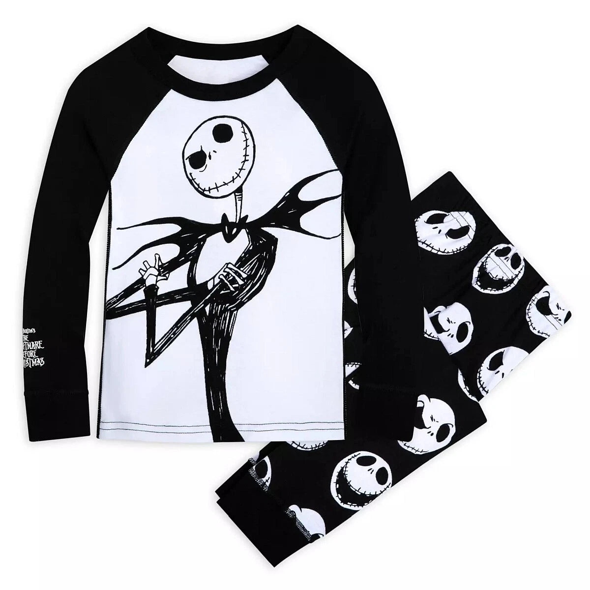 Disney Jack Skellington Boy's Girl's Nightmare Before Christmas Pajama Set