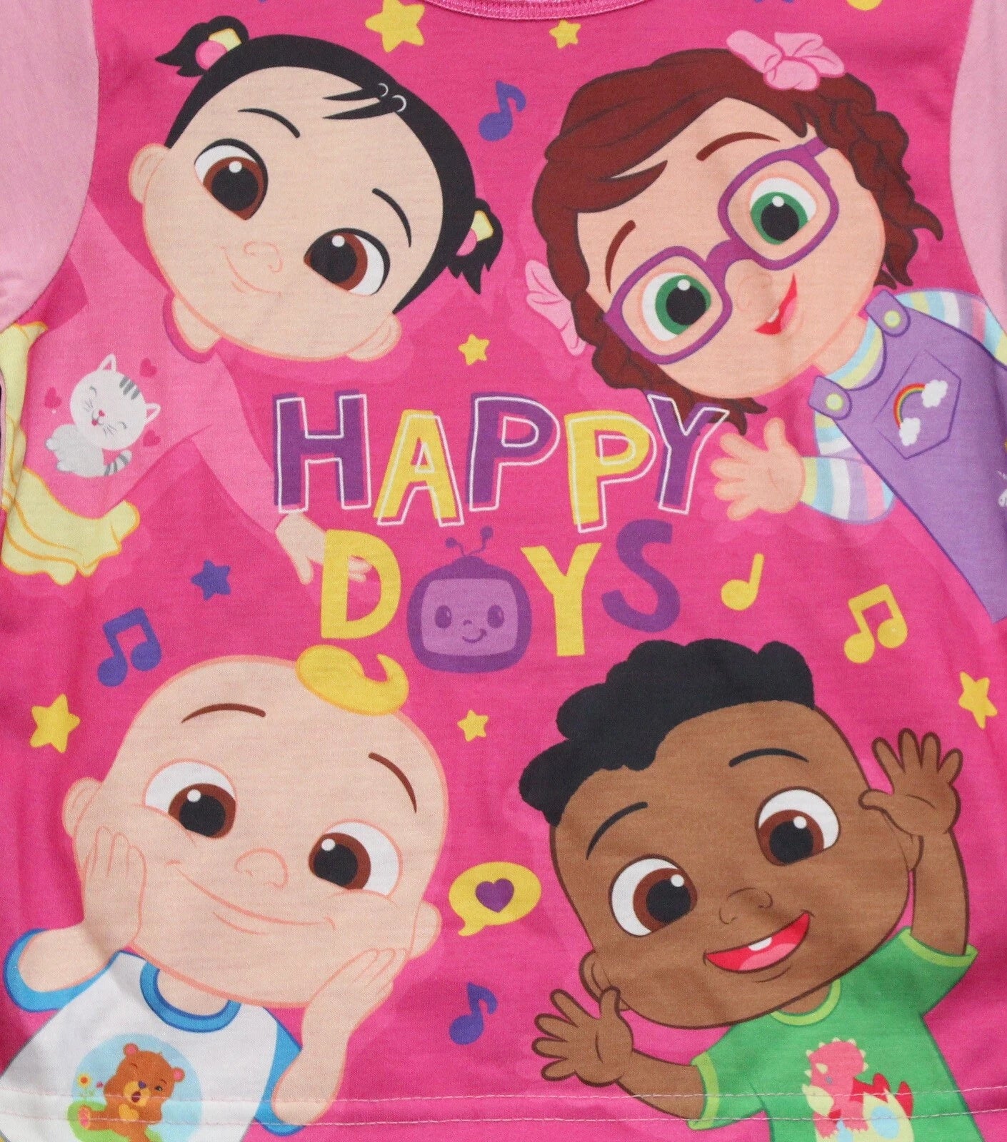 COCOMELON Girl's Pink Short Pyjamas/ Shorty PJs/ Summer PJs in Sizes 1-4 Years