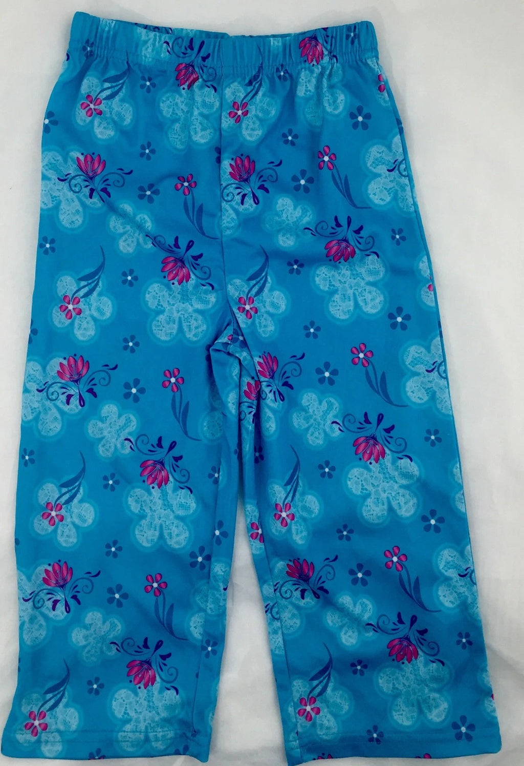 Disney Frozen Blue Elsa 2 Piece Summer Pajama Set Short Sleeve Silky