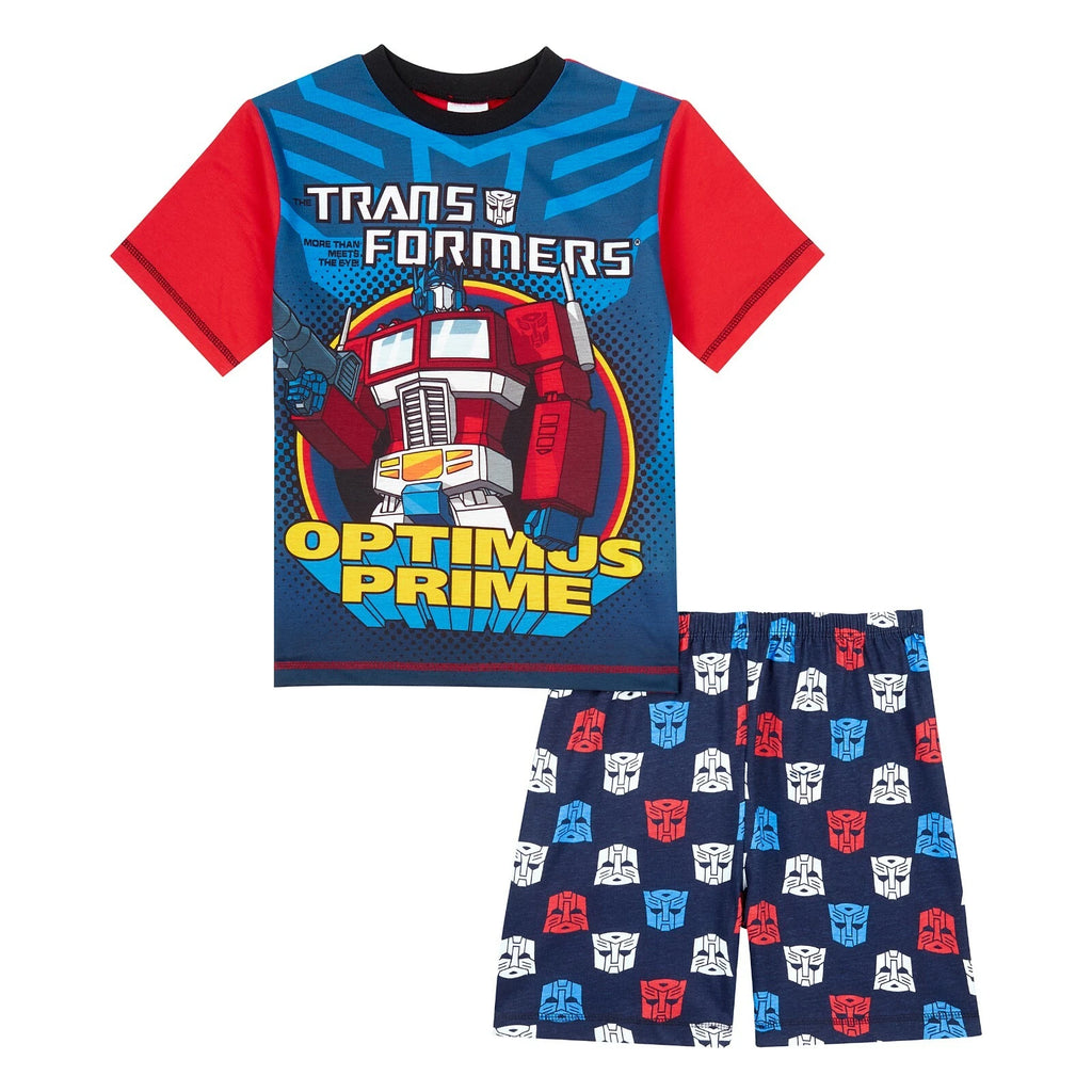 Transformers Boys Pyjamas, Optimus Prime Short Pjs Set, Ages 3 to 8 Years Old