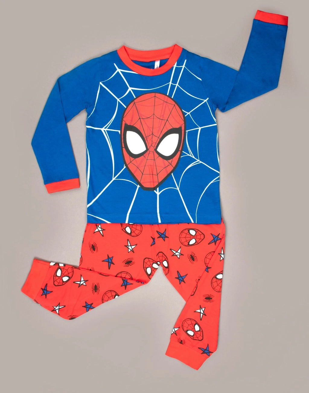 Spiderman Pyjama for Boys Ages 3-10 Long Sleeve PJ Set Christmas Gift Winter