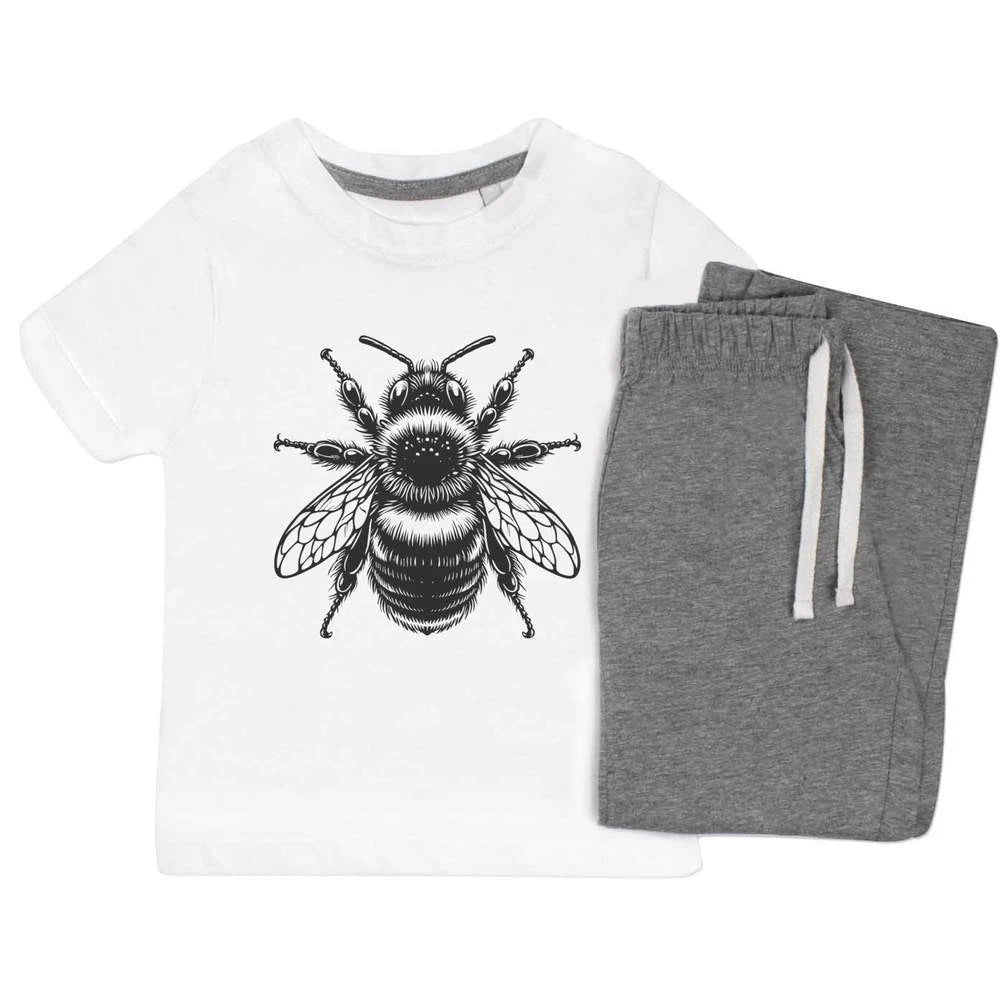 'Bumblebee Resting' Kids Nightwear / Pyjama Set (KP054859)