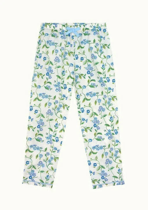 Cath Kidston Girls Light Forget Me Not Long Sleeve Woven PJs RRP £30