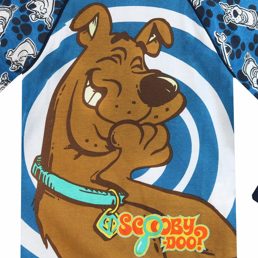Scooby Doo Pyjamas Kids Toddlers Teens 3-13 Years Loungewear PJs Pyjama Set Blue