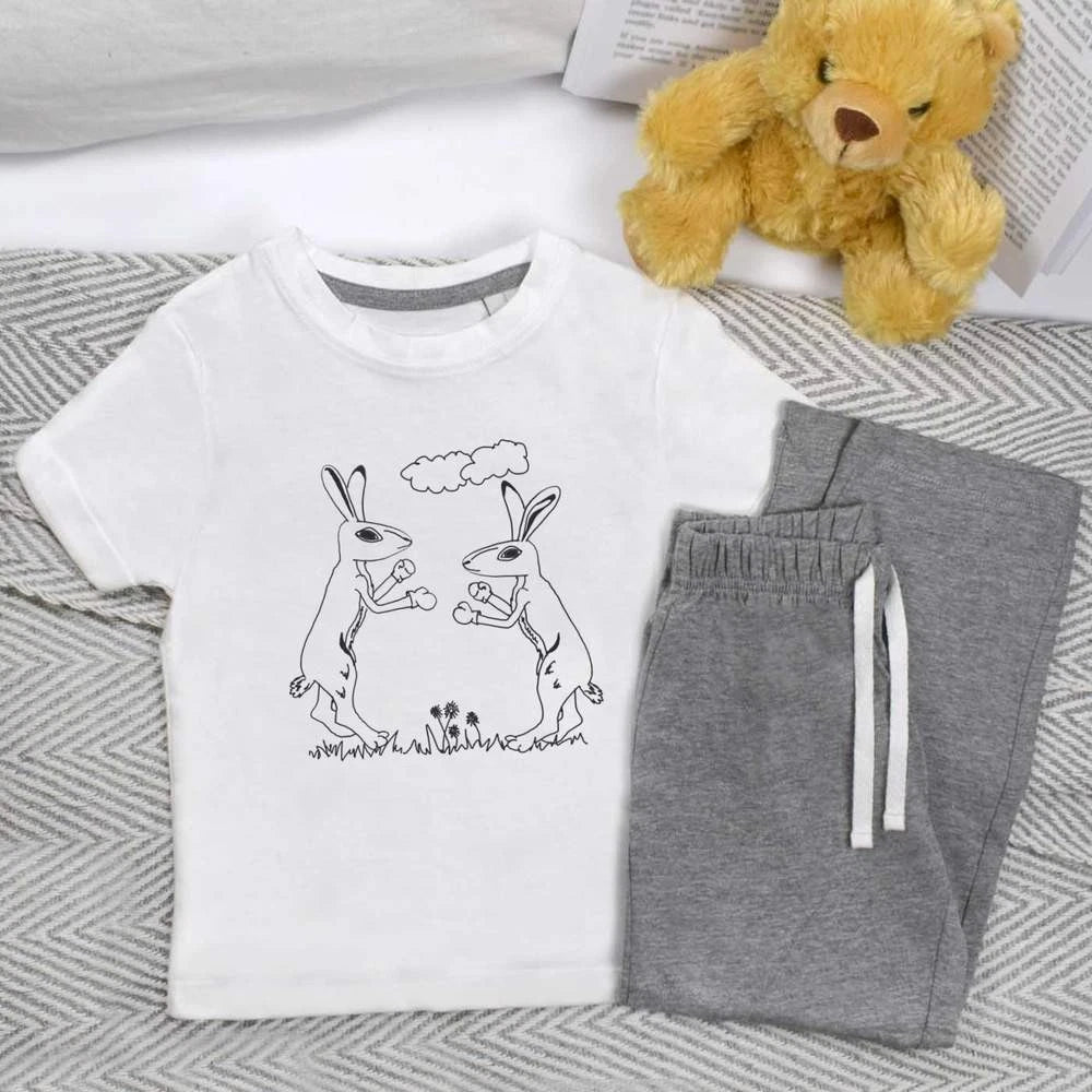 'March Hares' Kids Nightwear / Pyjama Set (KP044928)