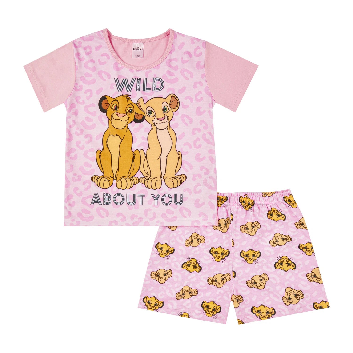 Disney The Lion King Girls Pyjamas Simba Pjs, Official Lion King Merchandise