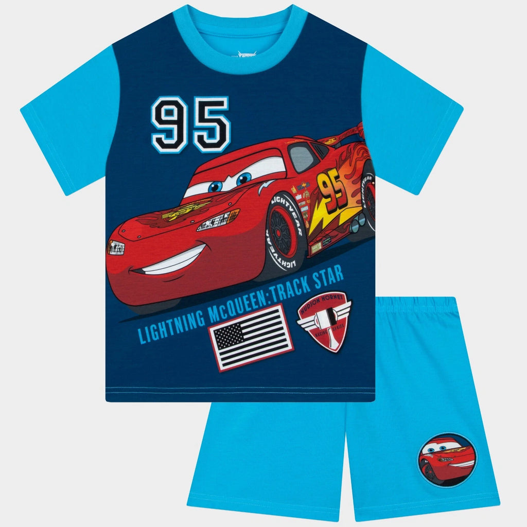 Disney Cars Boys Pyjamas | Lightning McQueen Short Pyjamas | Boys Disney Pjs