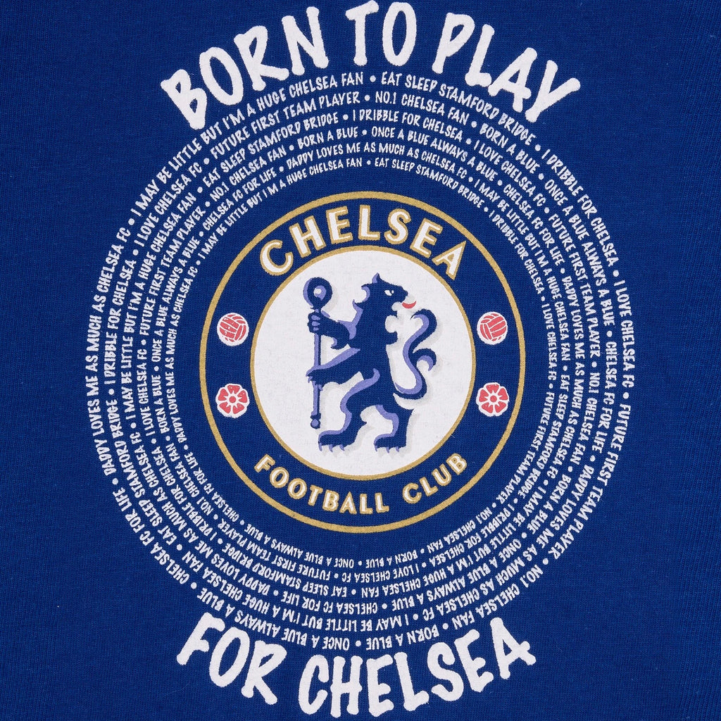 Chelsea Baby Pyjamas Long Boys Kids Official Football Gift