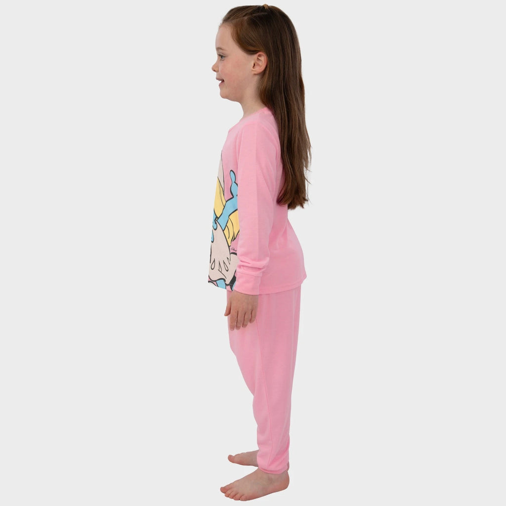 The Smurfs Pyjamas | Girls Smurfette Pyjamas | Long Sleeve Girls Pjs | Smurf Pjs