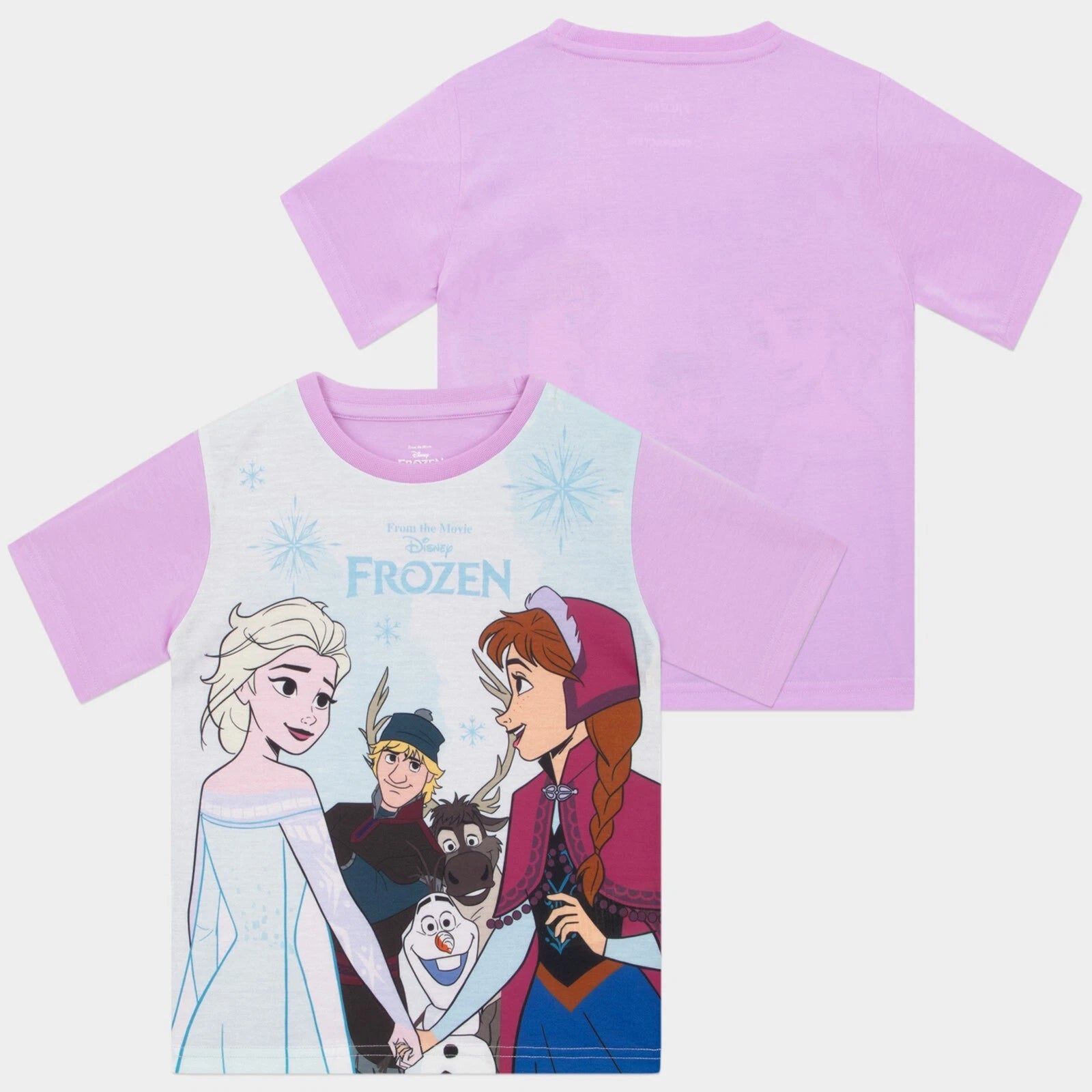 Disney Frozen Short Pyjamas | Disney Nightwear for Girls | Anna and Elsa Pjs