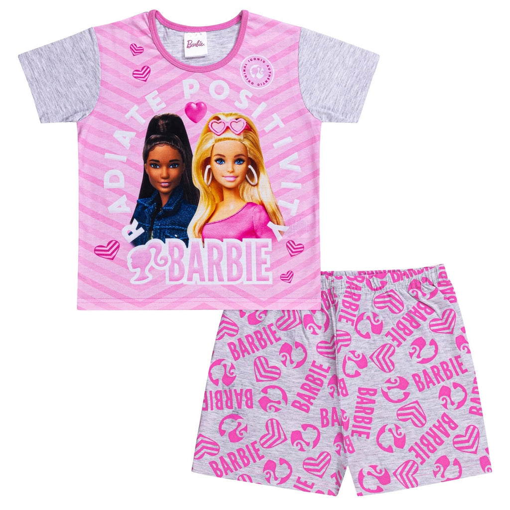 Barbie Girls Cotton Short Pyjamas Sleepwear Set, Girls Barbie Gifts