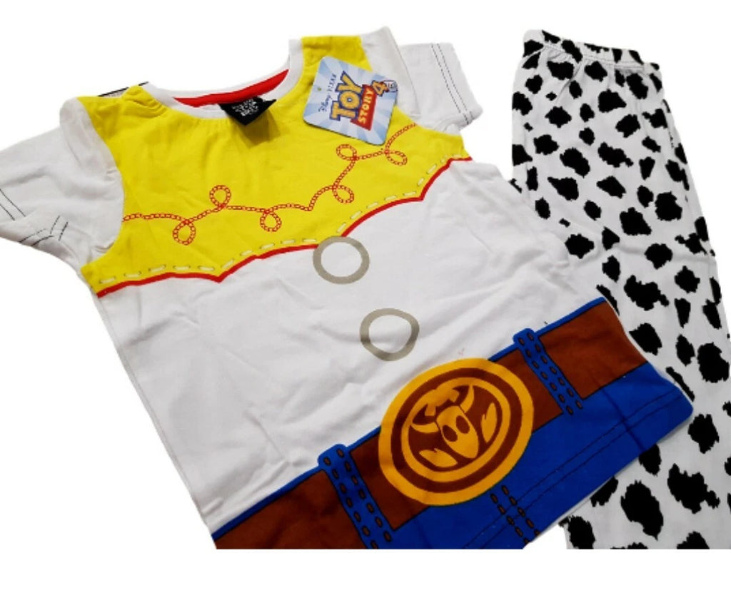 Girls Toy Story Jessie Cowgirl Pajamas PJs Set Short Sleeve Kids Cotton official