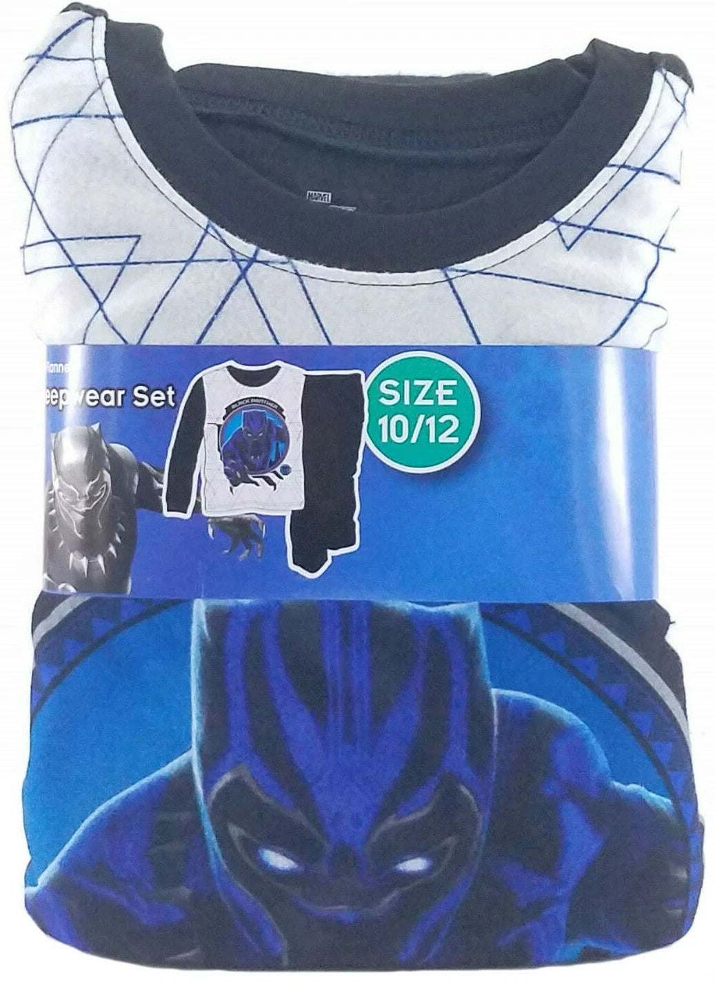 Marvel Black Panther Boys 2 Piece Sleepwear Pajama Set Sizes 6-12