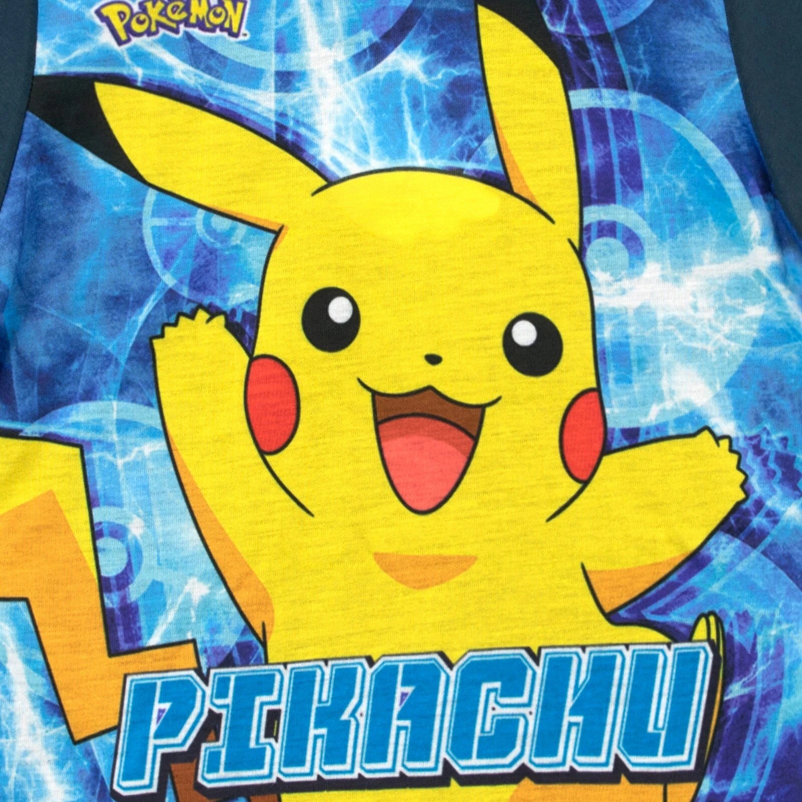 Pokémon Pyjamas Kids PJs Boys Pikachu Nightwear Set Matching Sleepwear Blue Navy
