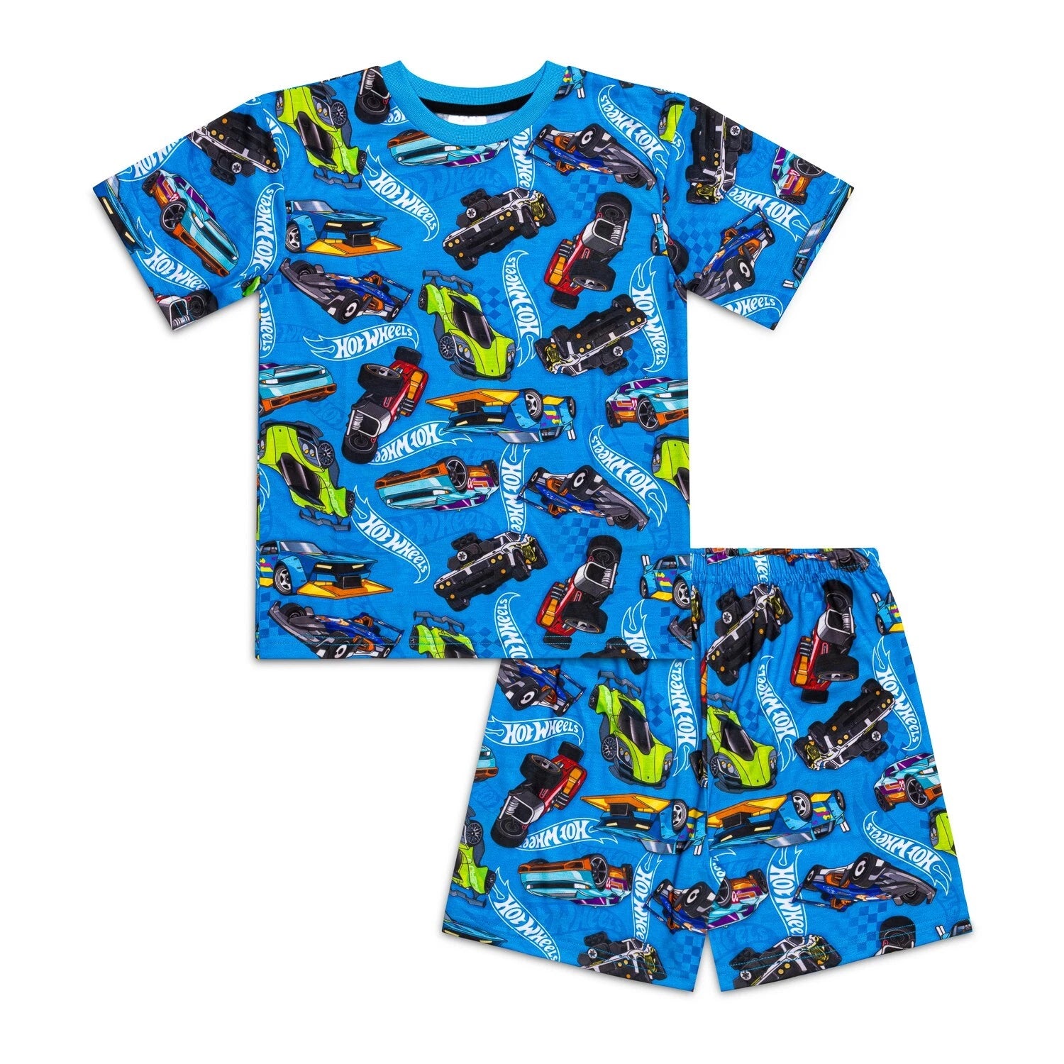 Hot Wheels Boys Short Pyjama Set | 100% Cotton Summer Sleepwear | Car Gift