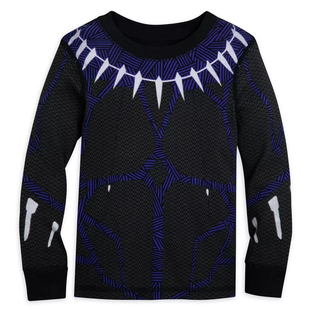 MARVEL BLACK PANTHER COSTUME PAJAMAS FOR BOYS NWT SIZES 3,4,5,6,7,8,10