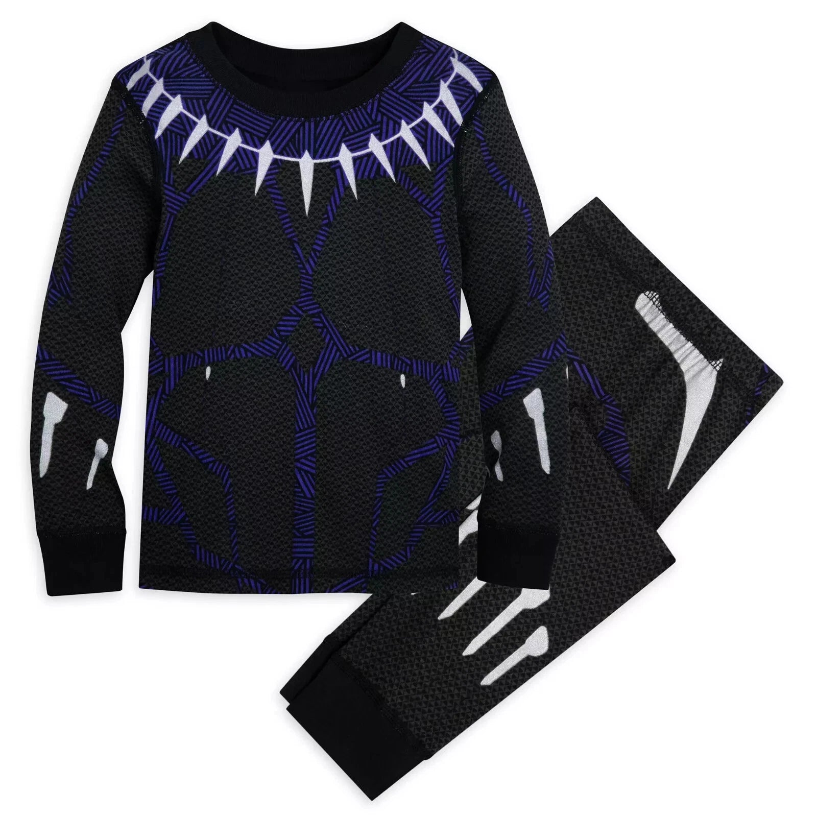 MARVEL BLACK PANTHER COSTUME PAJAMAS FOR BOYS NWT SIZES 3,4,5,6,7,8,10