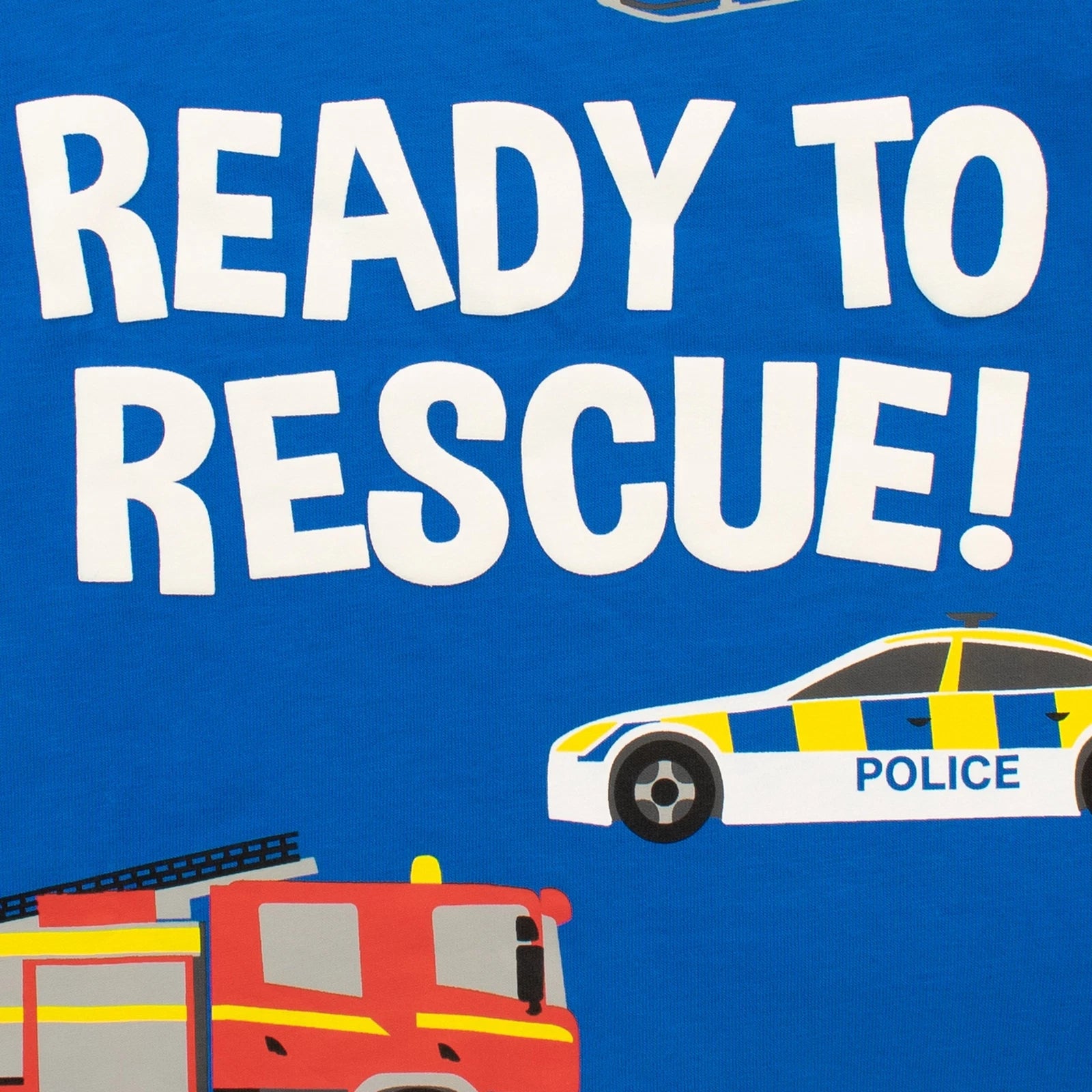 Helicopter Police Car Rescue Vehicle Pyjamas Kids Boys 2 3 4 5 6 7 8 Years PJs