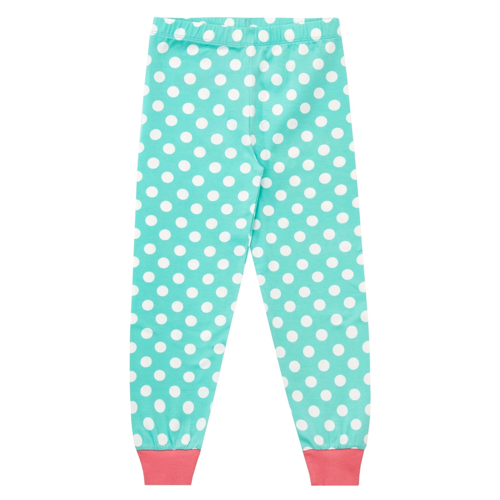 Princess Pony Pyjamas Kids Girls 3 4 5 6 7 8 9 10 Years PJs Polka Dots Teal Blue