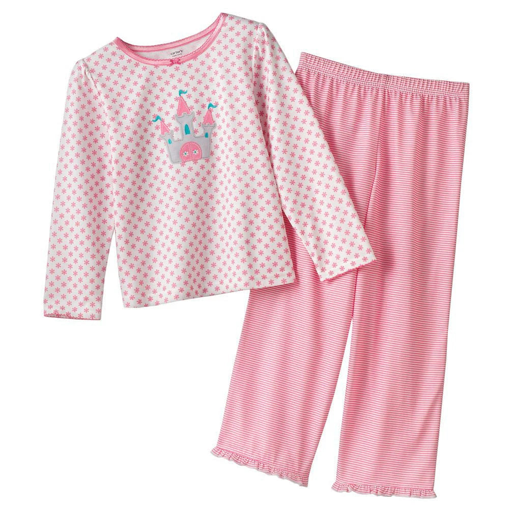$32  NWT ☀CARTER'S☀ Sz 12  PRINCESS CASTLE  Girls Pajamas  New