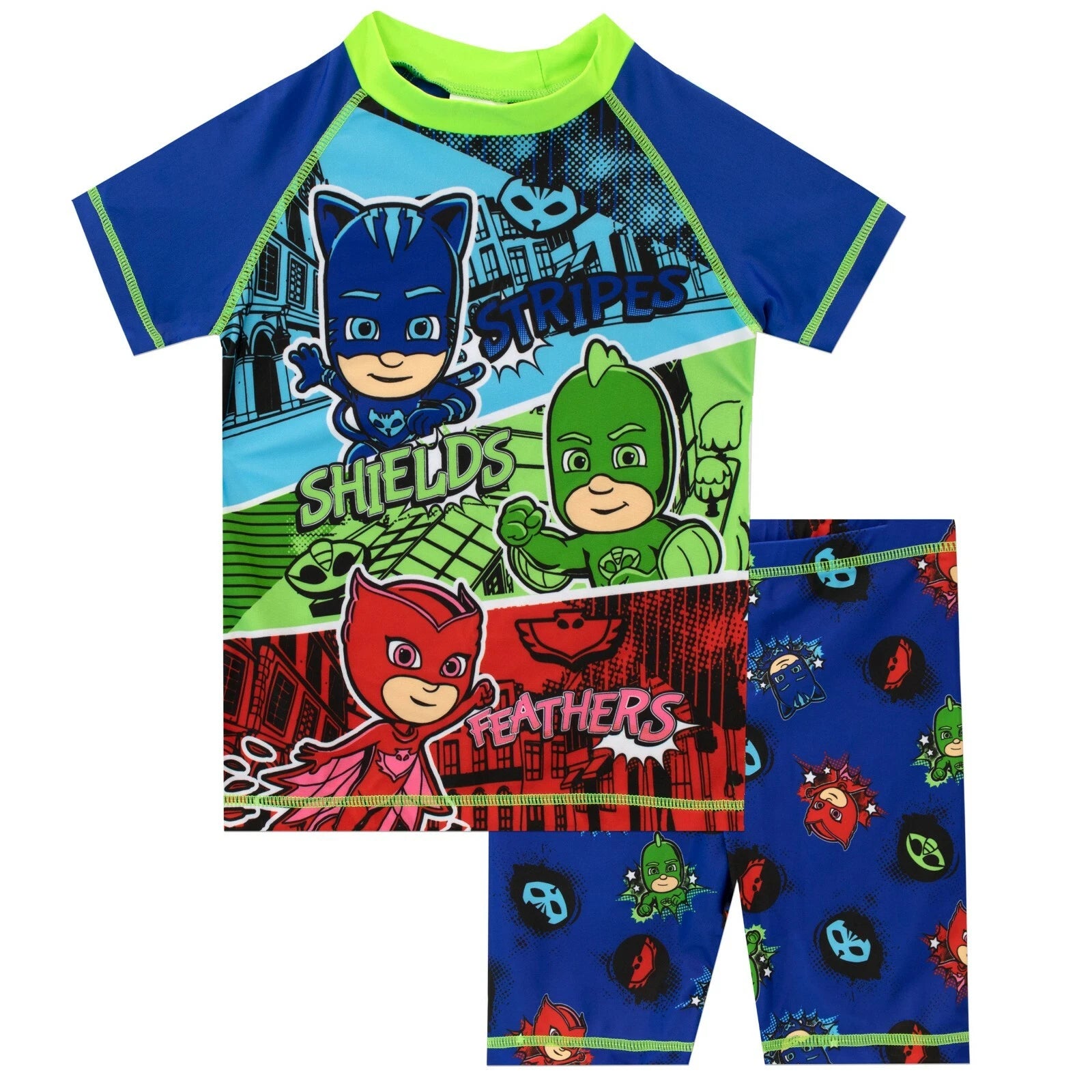PJ Masks Kids Boys Loungewear PJs Pyjama Set PJs Set Sleepwear Nightwear Short