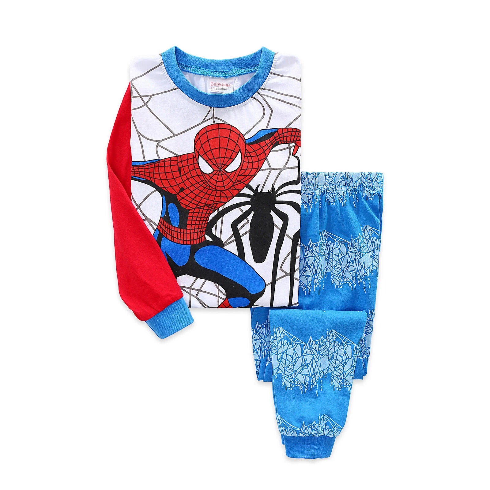 2Pcs Kids Boys Girls Super Mario Long Sleeve Pyjamas Set T-Shirt Shorts Age 1-7Y