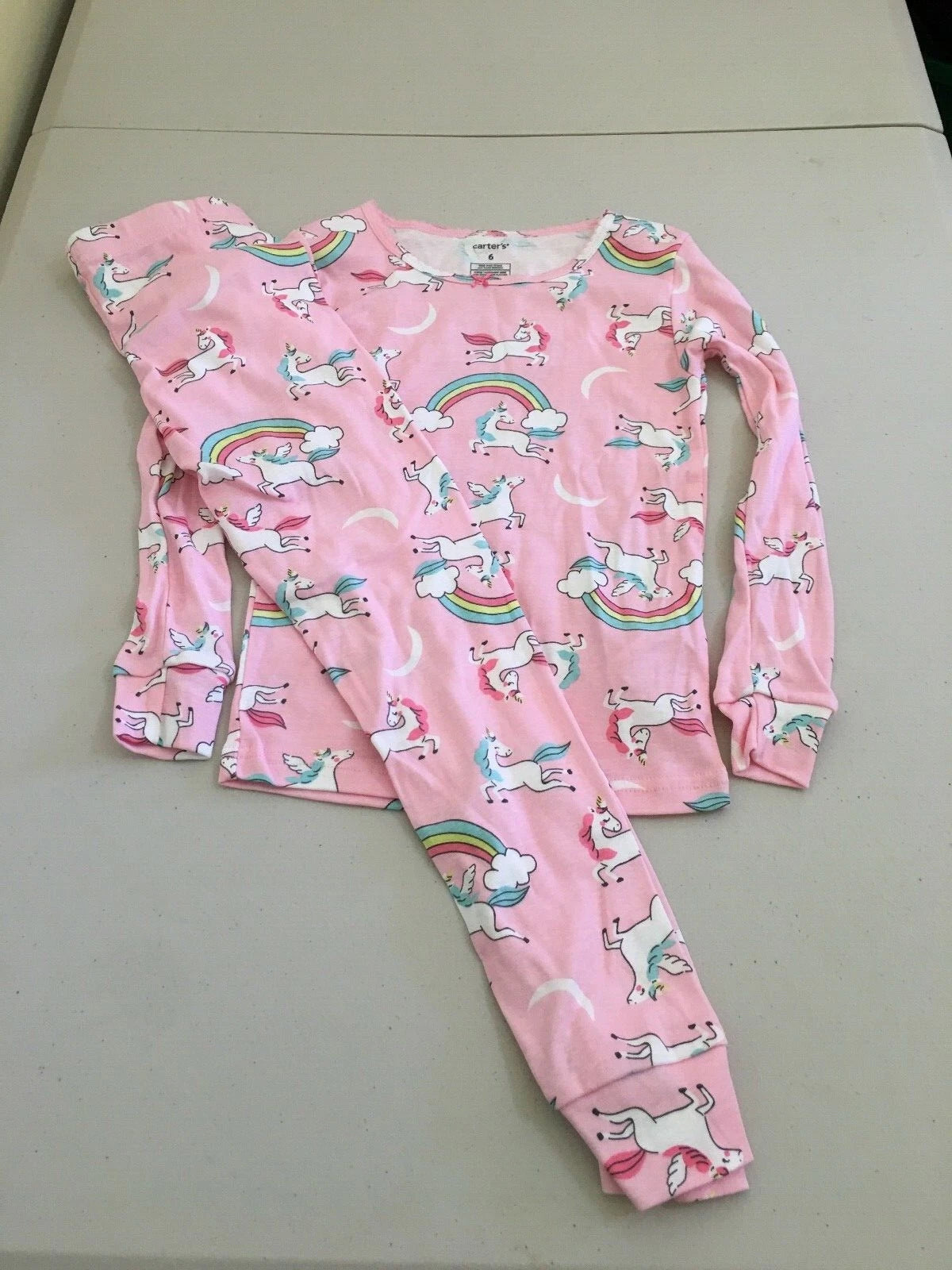 New Carter's Unicorn Rainbow Pajama Set Girls Snug Fit many sizes Toddler