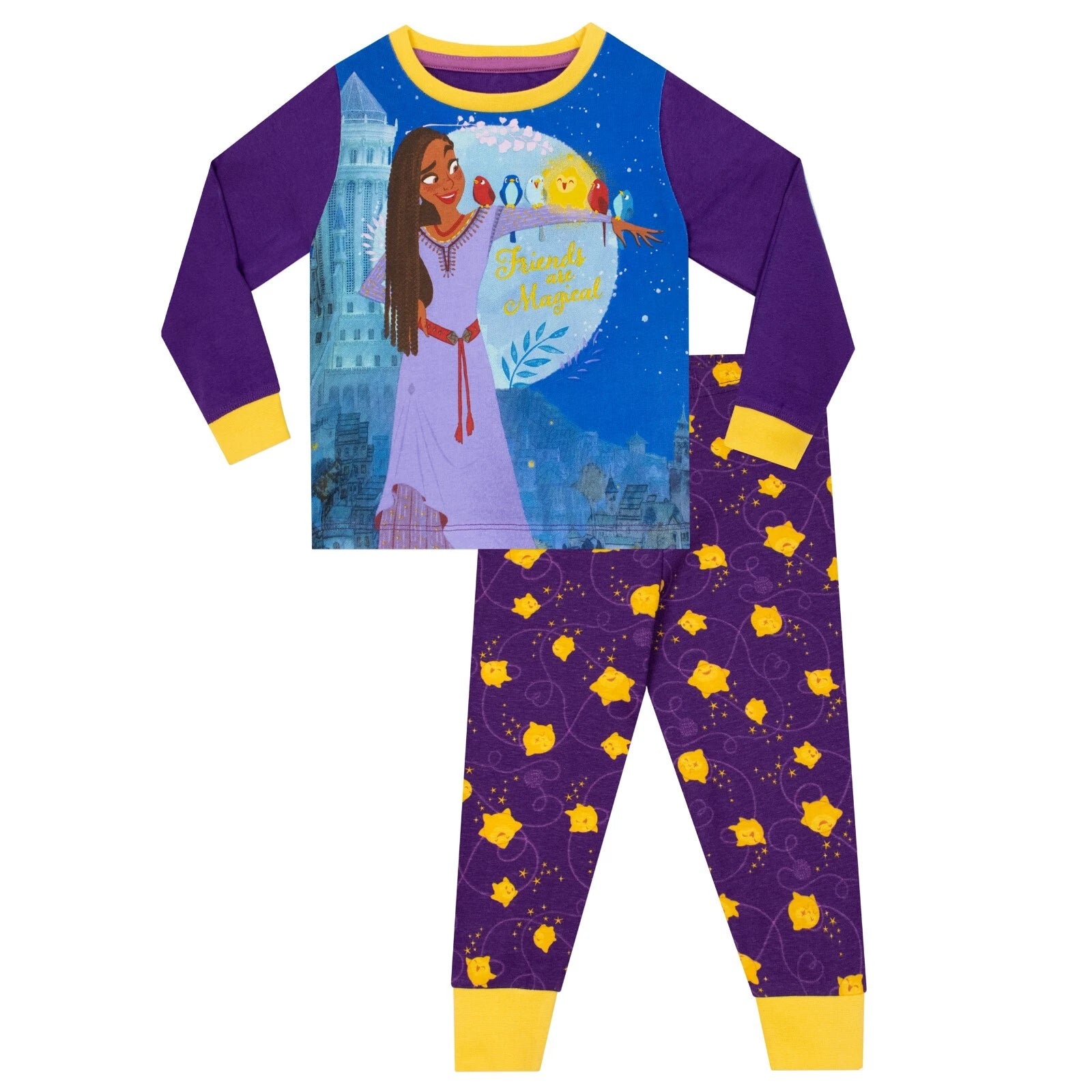 Disney Wish Pyjamas | Wish Pyjama Set For Girls | Kids Disney PJs