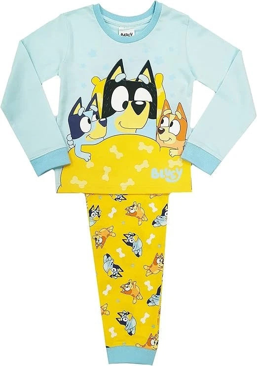 Girls Bluey Pyjamas Pjs Age 2-3 And 3-4 Years Bingo Bandit Pajamas