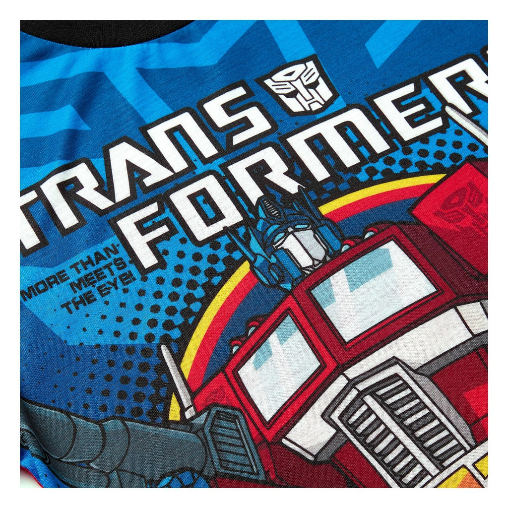 Transformers Boys Pyjamas, Optimus Prime Short Pjs Set, Ages 3 to 8 Years Old